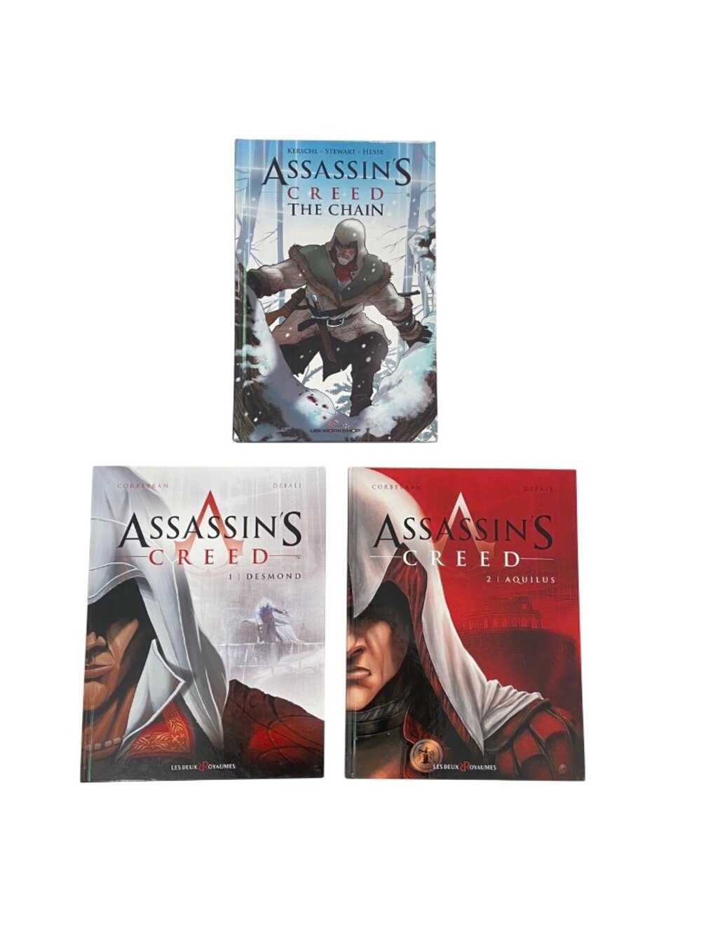 Assassins Creed Graphic Novels Set Of 3 books lot: The Chain 1 Desmond 2 Aquilus